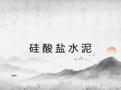 硅酸盐水泥