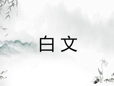 白文