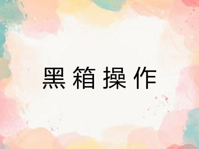 黑箱操作