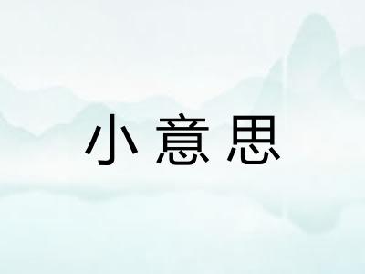 小意思