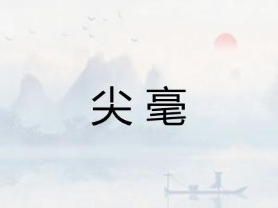 尖毫